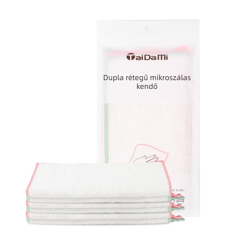 Taidami Kétszintes bambusz cellulóz rostból készült mosogatókendő, vastagabb és könnyen tisztítható, 2 darabos készlet