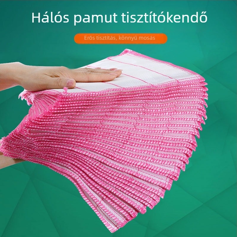 Öt rétegű bélelt mosogatókendő dörzsölő felülettel a konyhai tisztítás érdekében