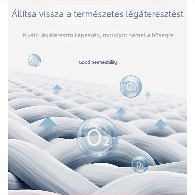 Fehér férfi póló rövid ujjú, nyárra, vékony Ice Silk kötött anyag, lyukacsos mintázat, karcsúsított szabás, üzleti-kényelmes stílus