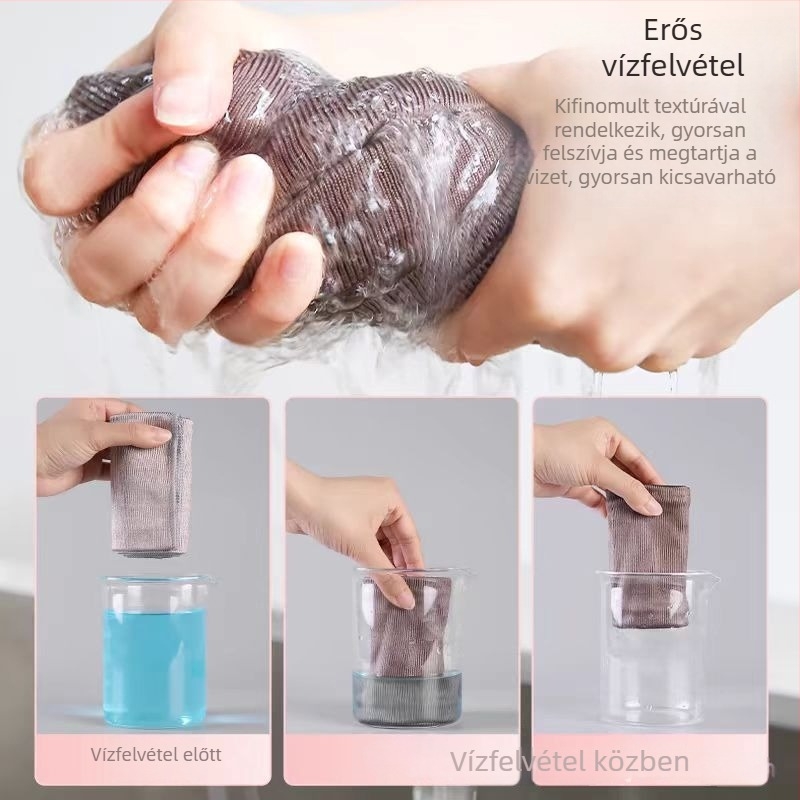 Hal pikkely mintás konyhai törlőkendő, kiváló nedvszívó, szöszmentes, felveszi a zsírt, nem hagy vízfoltokat, alkalmas üveg és edények tisztítására