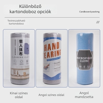 Konyhai mikroszálas törlő tekercs, újrahasználható nedvszívó tisztító kendő
