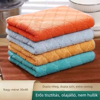 Konyhai korallplüss rongy, nedvszívó, olajálló