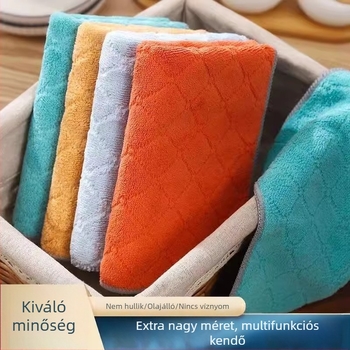 Konyhai korallplüss rongy, nedvszívó, olajálló
