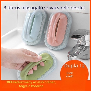 Súroló szivacs és többfunkciós ecset edényekhez, fazékokhoz, a konyhához, fürdőhöz és csempéhez