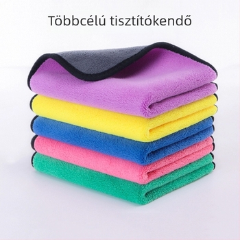 Két színű mikroszálas konyhai rongy, nedvszívó – mosogatáshoz, irodai tisztításhoz, autómosáshoz