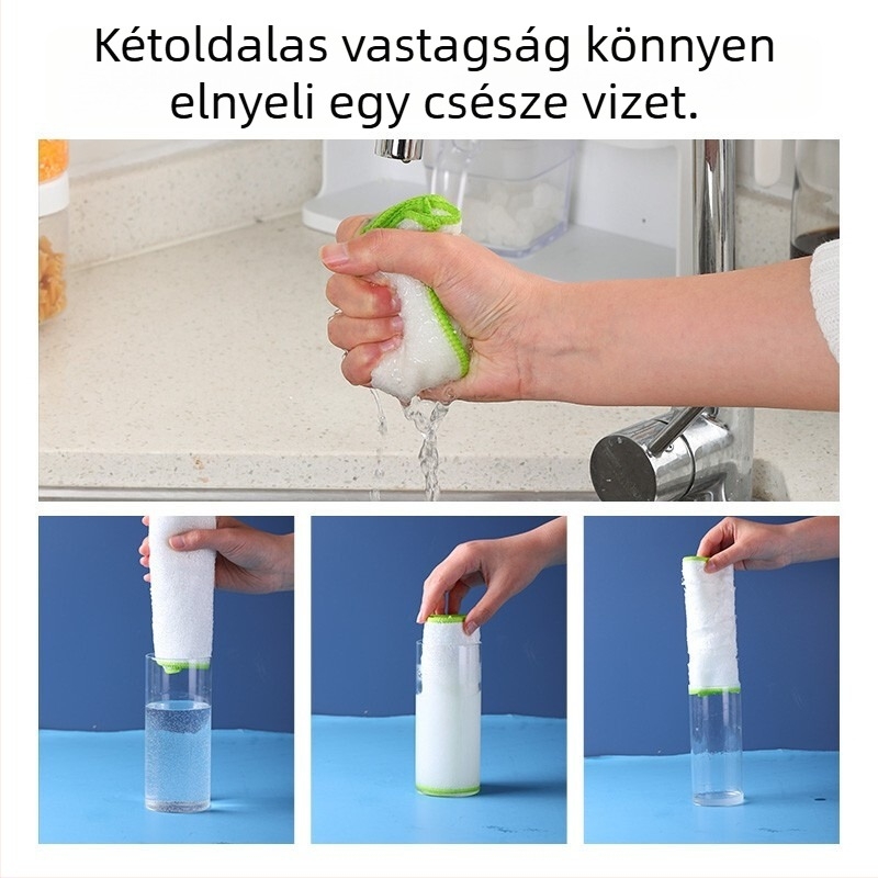 Camellia bambusz rostból készült konyhai törölköző edényekhez, kiváló nedvszívó, zsíroldó, egyszínű