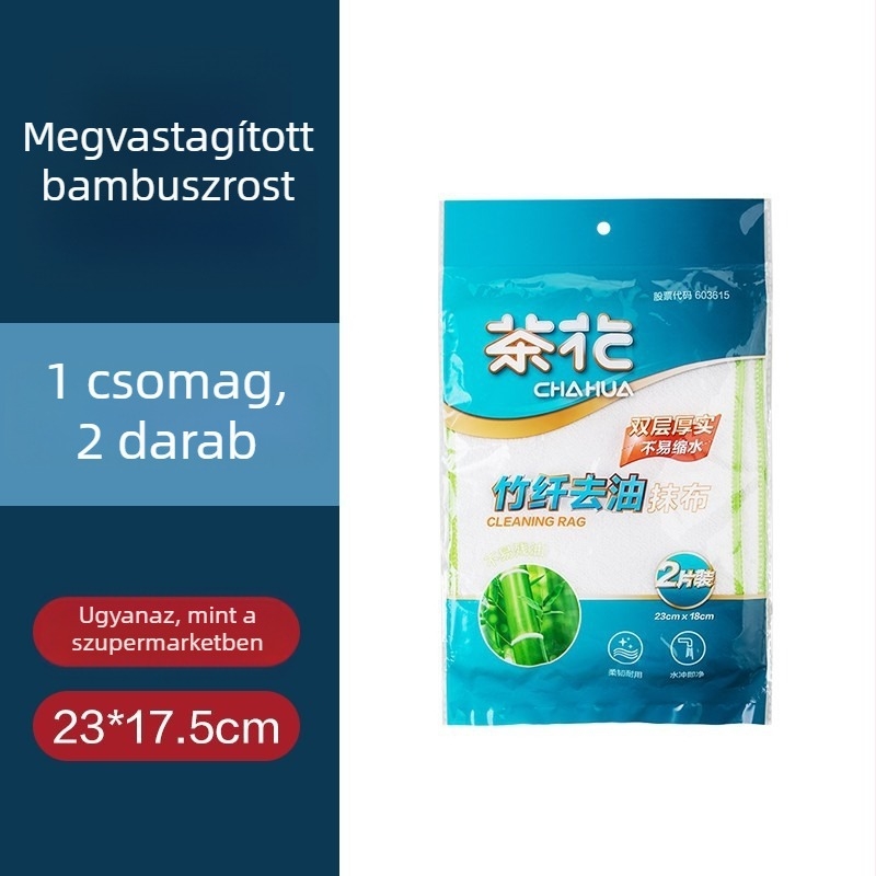 Camellia bambusz rostból készült konyhai törölköző edényekhez, kiváló nedvszívó, zsíroldó, egyszínű