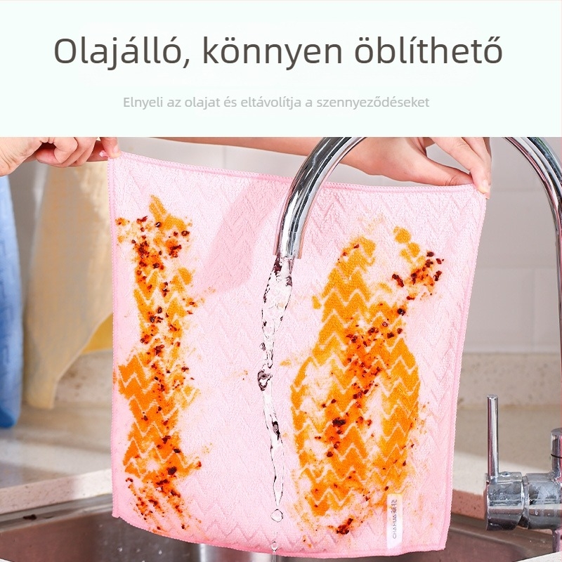 Camellia nejlon konyhai tisztító kendő, edényekhez, nedvszívó, vastagított, szöszmentes
