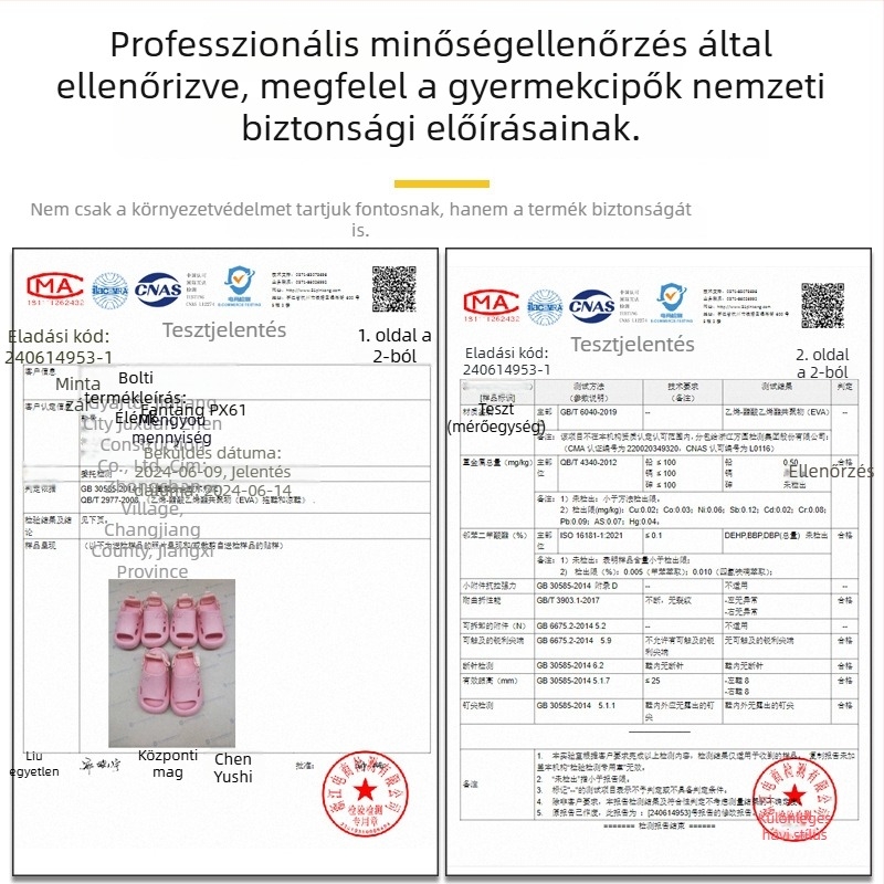 Gyerek EVA papucs, karikatúra motívummal, könnyű, puha talppal, csúszásmentes, beltéri és kültéri nyári viselet