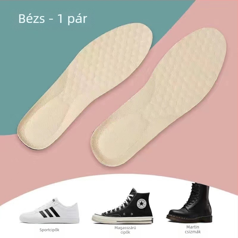 Női loafer talpbetét valódi bőrből, vastag, légáteresztő, szagtalanító, nedvességelvezető, teljes talpbetét