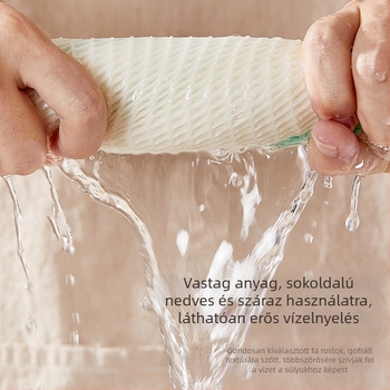 UYIKU 12 darab konyhai tisztító kendő fa rostból, nem tapad a zsírt, szálmentes, könnyen tisztítható