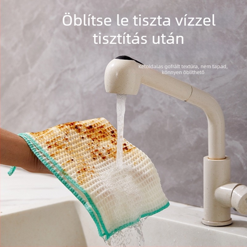 UYIKU 12 darab konyhai tisztító kendő fa rostból, nem tapad a zsírt, szálmentes, könnyen tisztítható