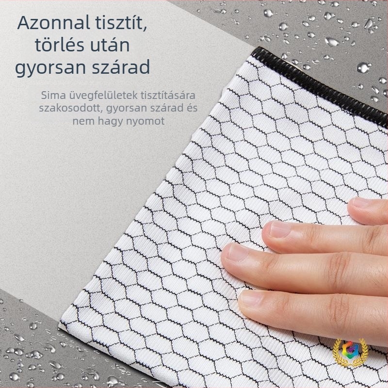 Méhessejt mintás tisztító kendő, szöszmentes, nedvszívó edényekhez, konyhai tisztításhoz és üveg törléséhez