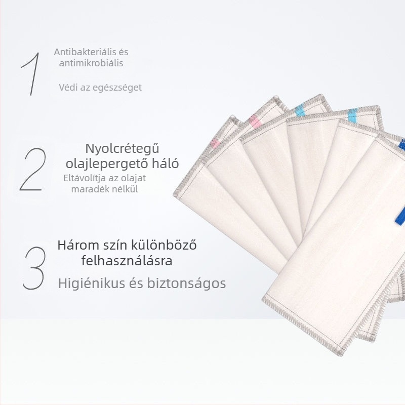 Miaojie antibakteriális mikroszálas mosogatókendő, nedvszívó, szöszmentes, konyhai tisztító kendő