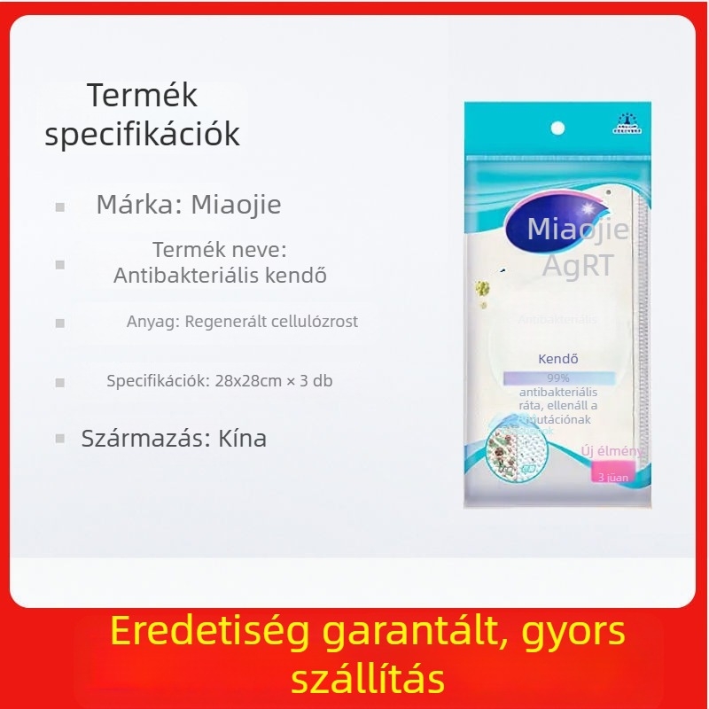 Miaojie antibakteriális mikroszálas mosogatókendő, nedvszívó, szöszmentes, konyhai tisztító kendő