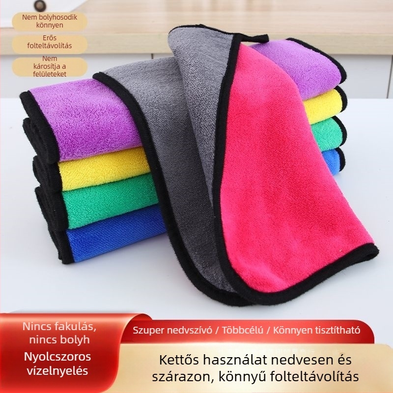 Vastagított nedvszívó nylon rongy konyhához – szöszmentes, edények mosogatásához, asztal letörléséhez és általános tisztításra