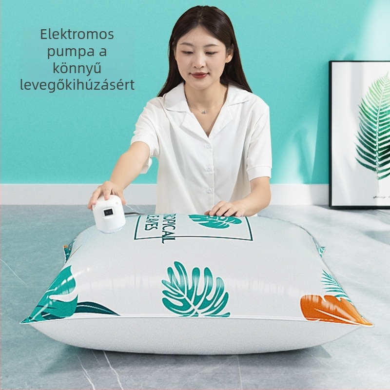 Vákuumsűrítő tasakok ruhák tárolásához, ruhatömörítő tasakok, pehelykabátok