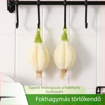 Koreai stílusú akril mosogatókendő, kézzel készített, olajat taszító felülettel, súrolópad és zöldségtisztító kendő