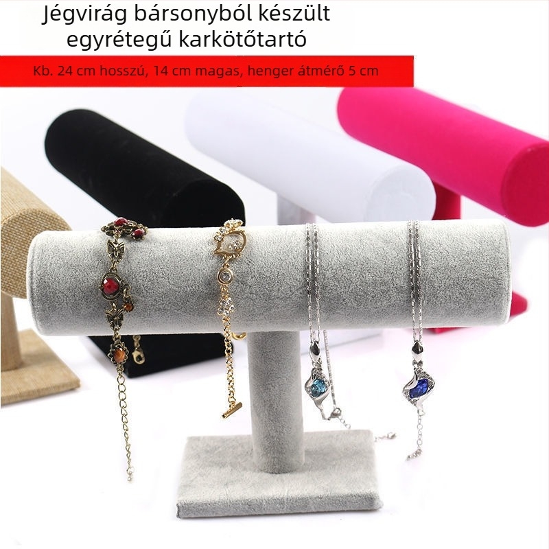 6-szintű karkötő és ékszer kiállító állvány, levehető tároló