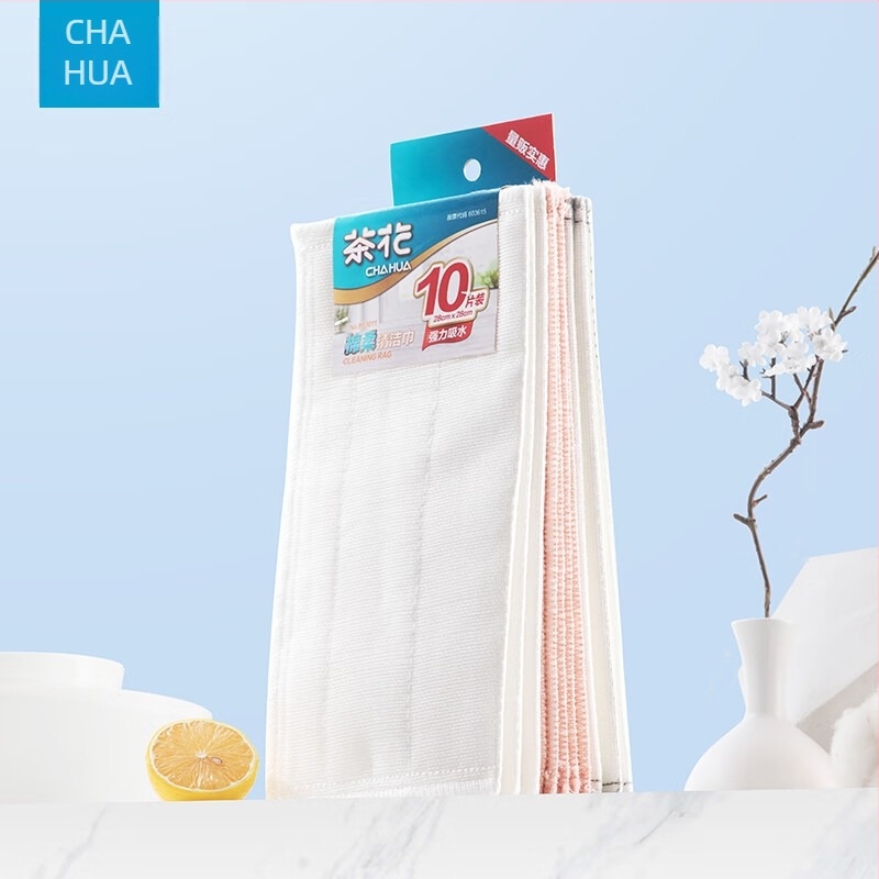 Chahua Camellia Kétoldalas súrolókendők, 10 db, konyhai nedvszívó tisztító kendők