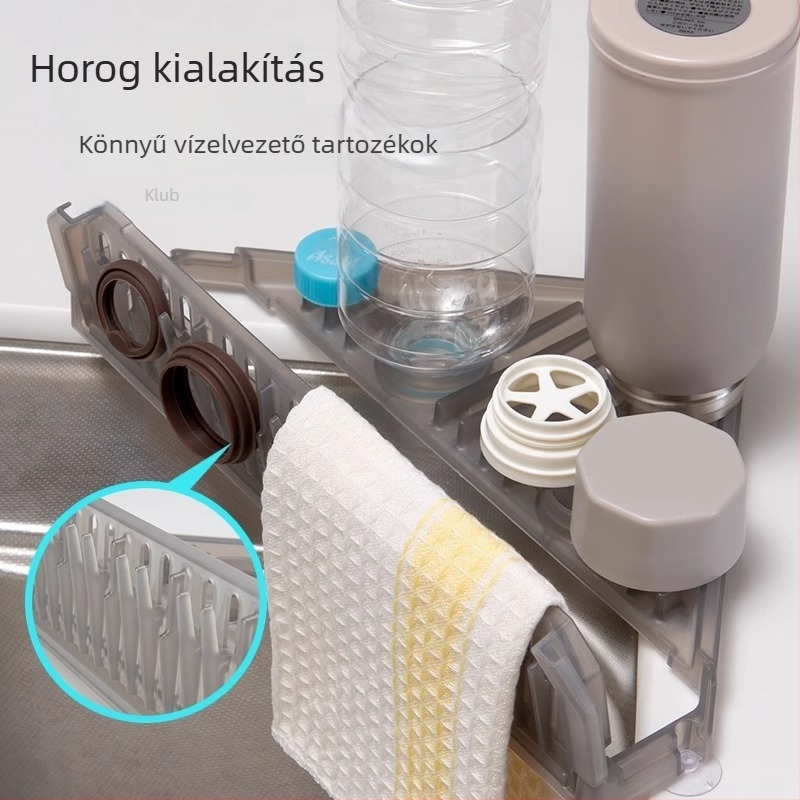 Háromszög alakú szívófejes szárítótálca a mosogatógépekhez? törölközőknek, fúrás nélkül