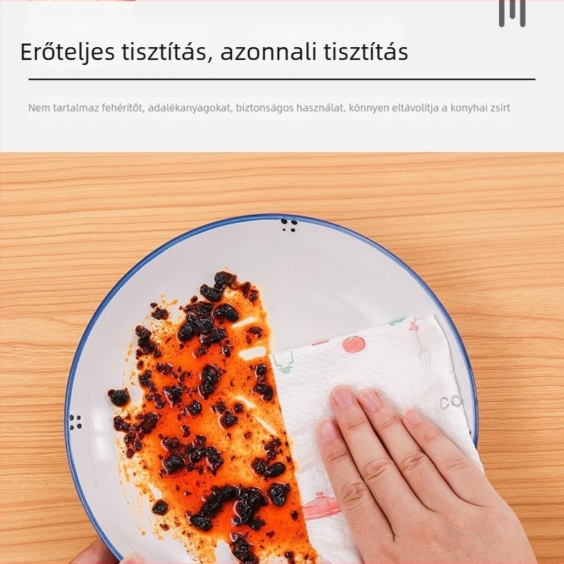 Vastagított egyszer használatos konyhai tisztító kendők, nemszőtt anyag, nedvszívó és mosható