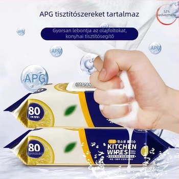Yirui Konyhai nemszövött kendő, olajálló és tisztító – nedves, egyszer használatos törlők edényekhez, mintázott