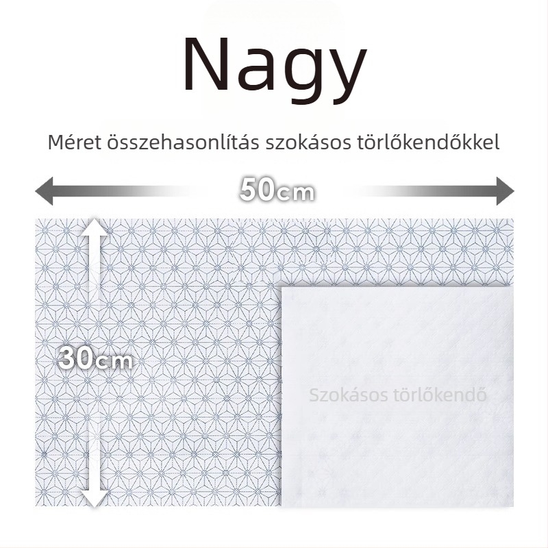 Konyhai törlőkendő edényekhez – kétirányú használat, nedves vagy száraz, olaj- és vízfelvevő, egyszer használatos