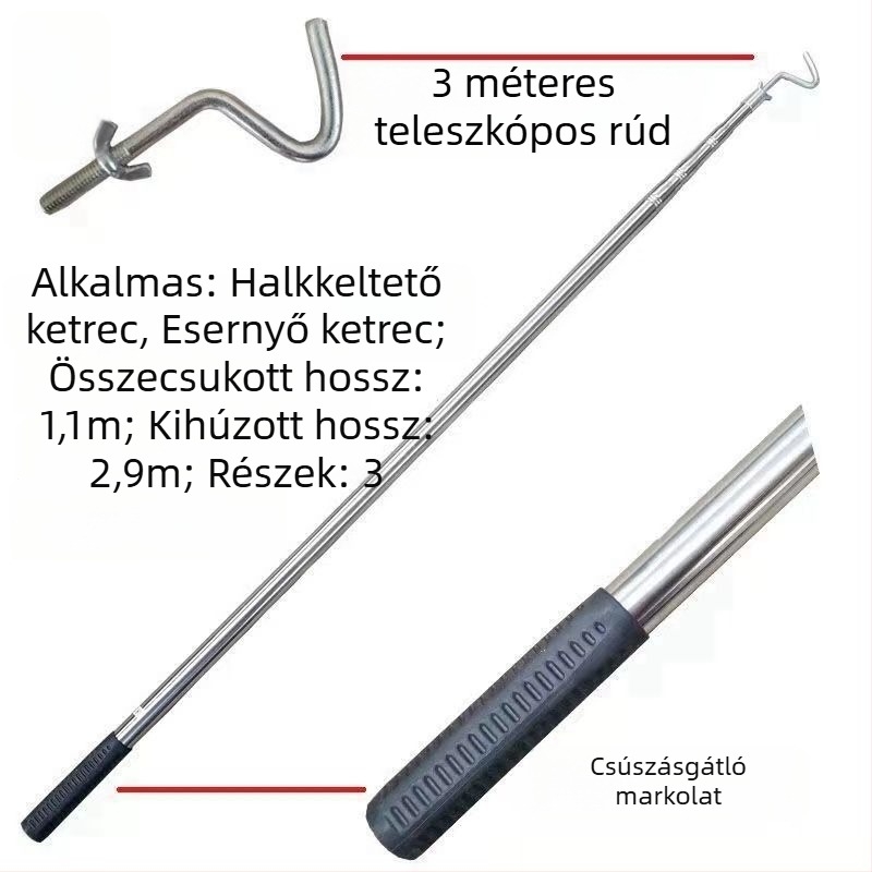 Nyitott keretű garnéla háló, összecsukható emelőháló, garnéla ketrec és halászati háló