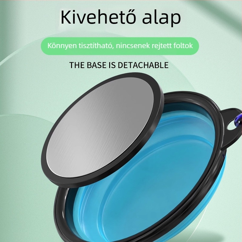Összecsukható etetőtál mágneses etetőedénnyel, horgászathoz, kompakt keverőtál
