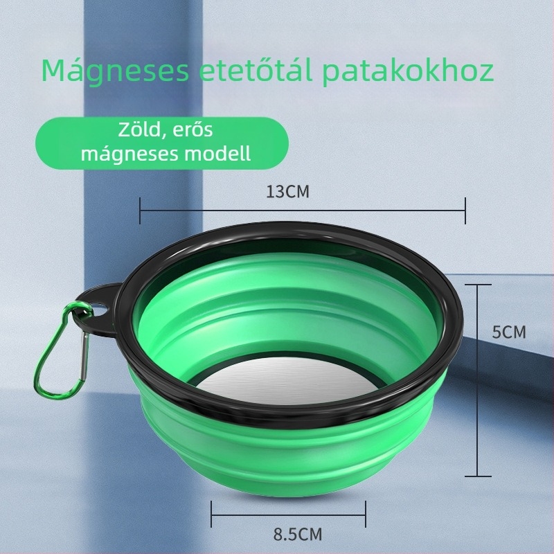 Összecsukható etetőtál mágneses etetőedénnyel, horgászathoz, kompakt keverőtál