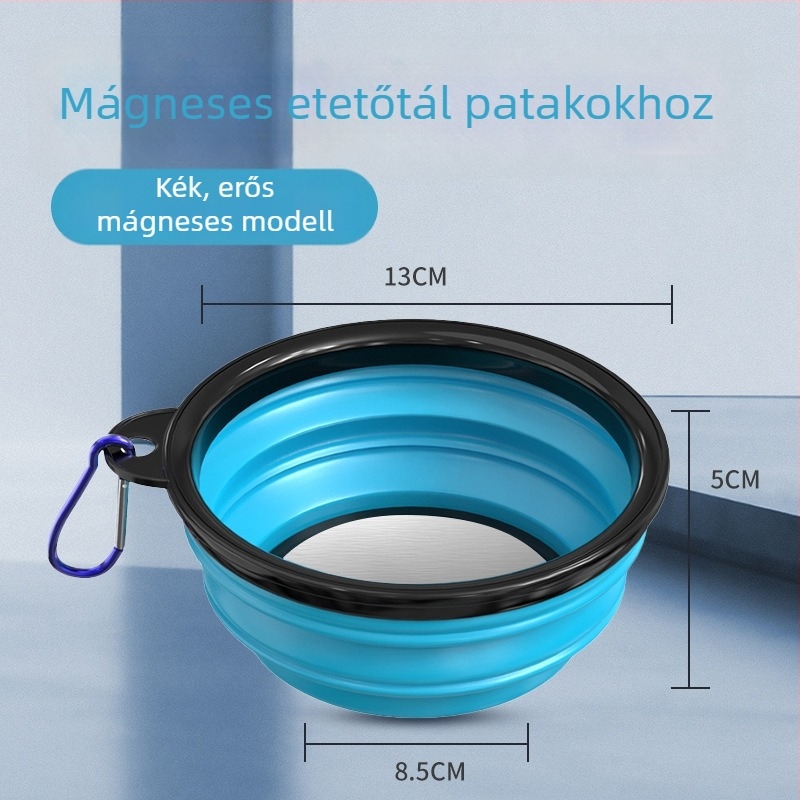 Összecsukható etetőtál mágneses etetőedénnyel, horgászathoz, kompakt keverőtál