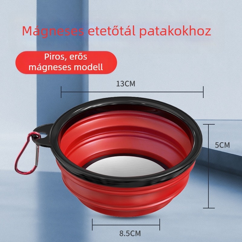 Összecsukható etetőtál mágneses etetőedénnyel, horgászathoz, kompakt keverőtál