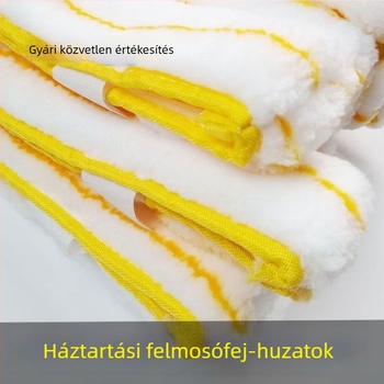 Vízfelvevő fejű üvegtisztító eszköz cserélhető kendővel, fehér