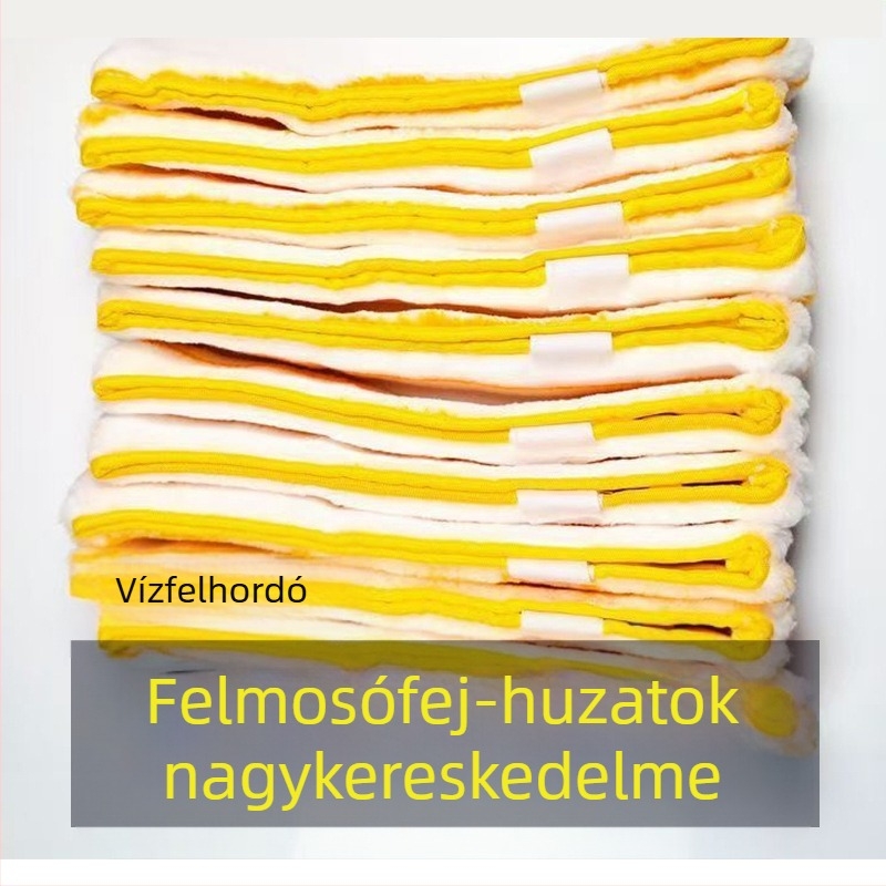 Vízfelvevő fejű üvegtisztító eszköz cserélhető kendővel, fehér