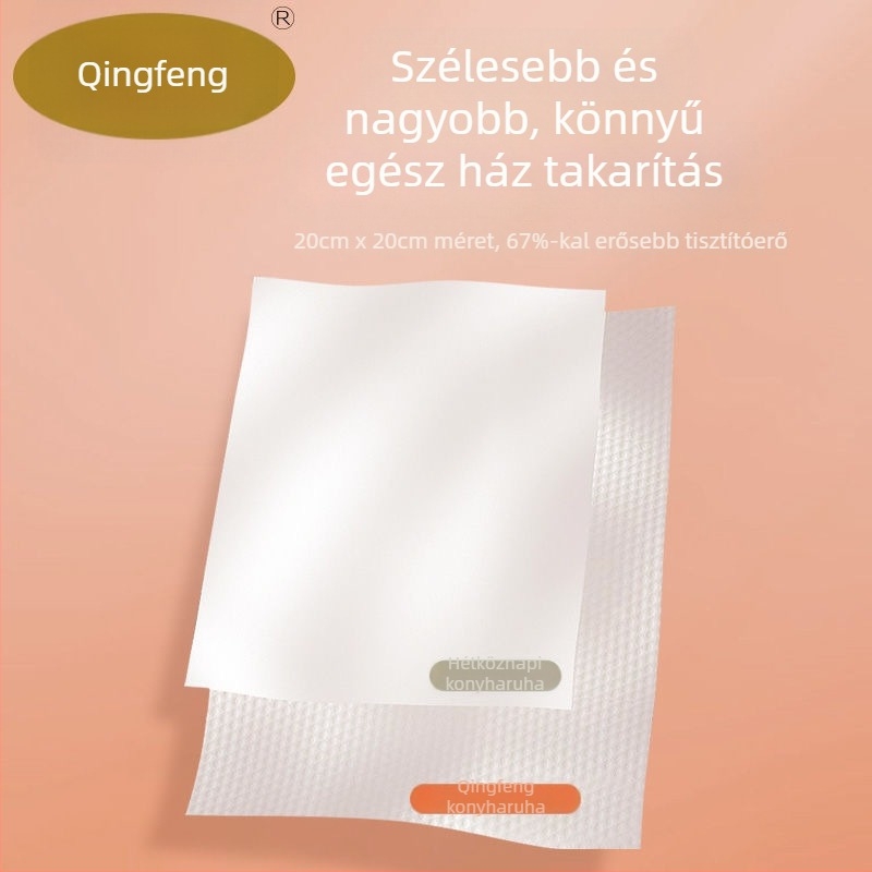 Egyszer használatos konyhai papírtörlő, olajat és vizet felszívó tisztító kendő