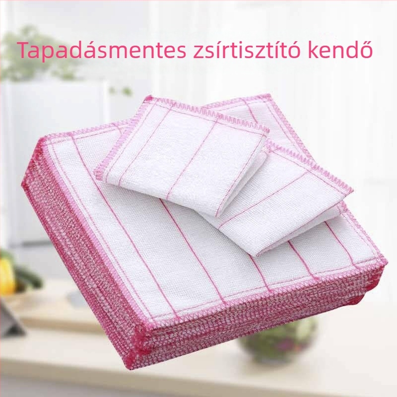22 darabos konyhai tisztító készlet acéldrót golyókkal, súroló párnákkal, edény törlőkkel és szivacsos kefékkel