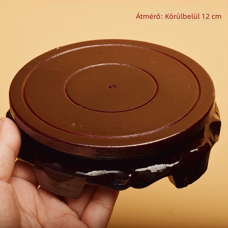 Fából készült kiállító talapzat porcelán, kerámia és bronz darabokhoz — otthoni és irodai dekoráció