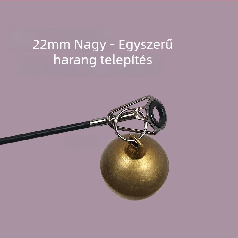 Tengeri horgászbot jelzőharang, extra-nagy sárgaréz haranggal 22–25 mm, hosszú dobásokhoz