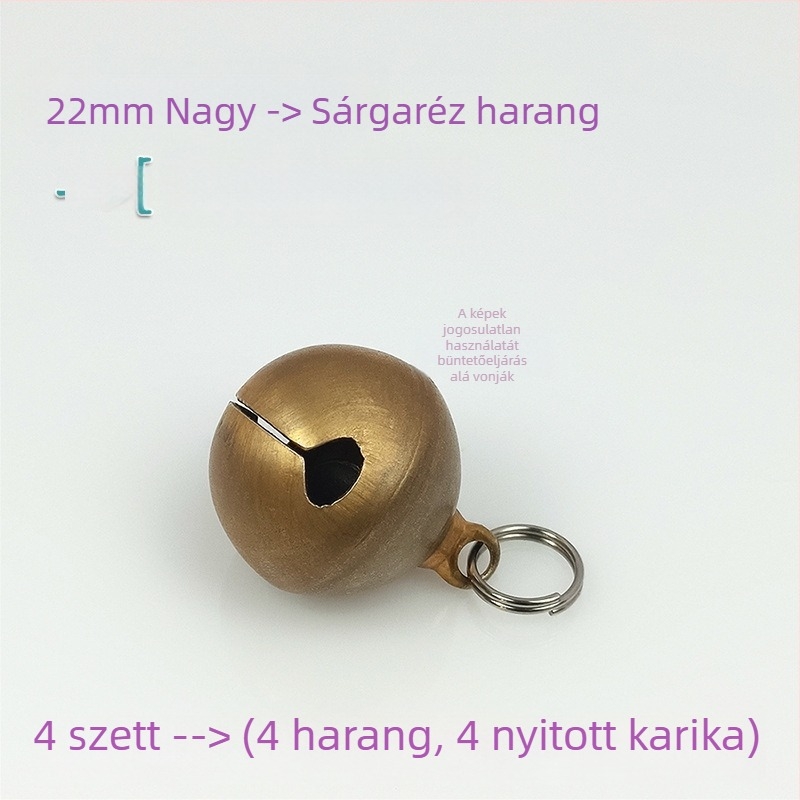 Tengeri horgászbot jelzőharang, extra-nagy sárgaréz haranggal 22–25 mm, hosszú dobásokhoz