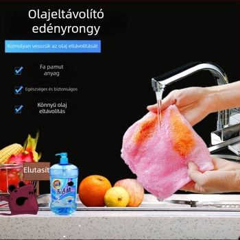Bambusz rostból készült edénykendő, nedvszívó, zsírt eltávolít, könnyen tisztítható, konyhai kendő