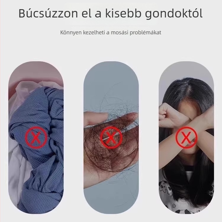 Macskaszőr eltávolító mosógömb szűrőzsákkal