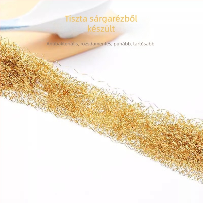 Rézdrótos edénytisztító, nagy acéldrót gömbbel – rozsdamentes acél konyhai tisztító golyó