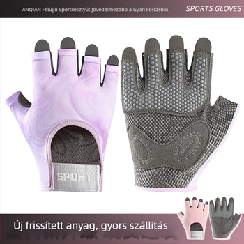 Téli félujjú sportkesztyűk: csúszásmentes, ütéscsillapító, lélegző és rugalmas