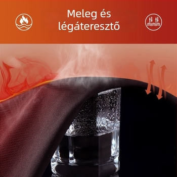 Férfi téli futó szett fleece béléssel, meleg és gyorsan száradó, futball- és tollaslabda-edzésekhez.