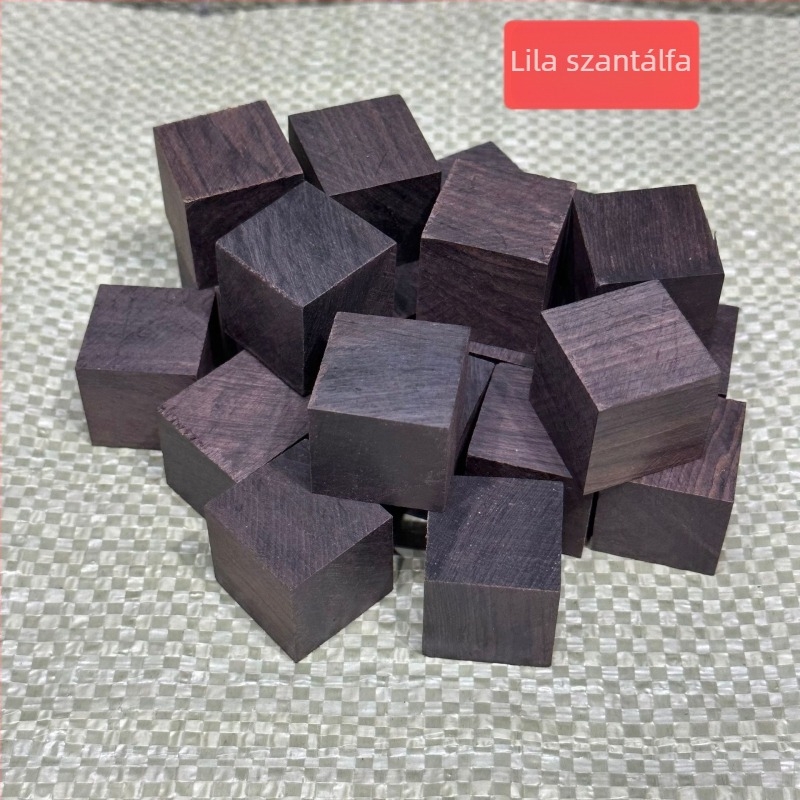 Mahagóni kockák DIY-hoz - Ipari stílusú punk robotos fa puzzle