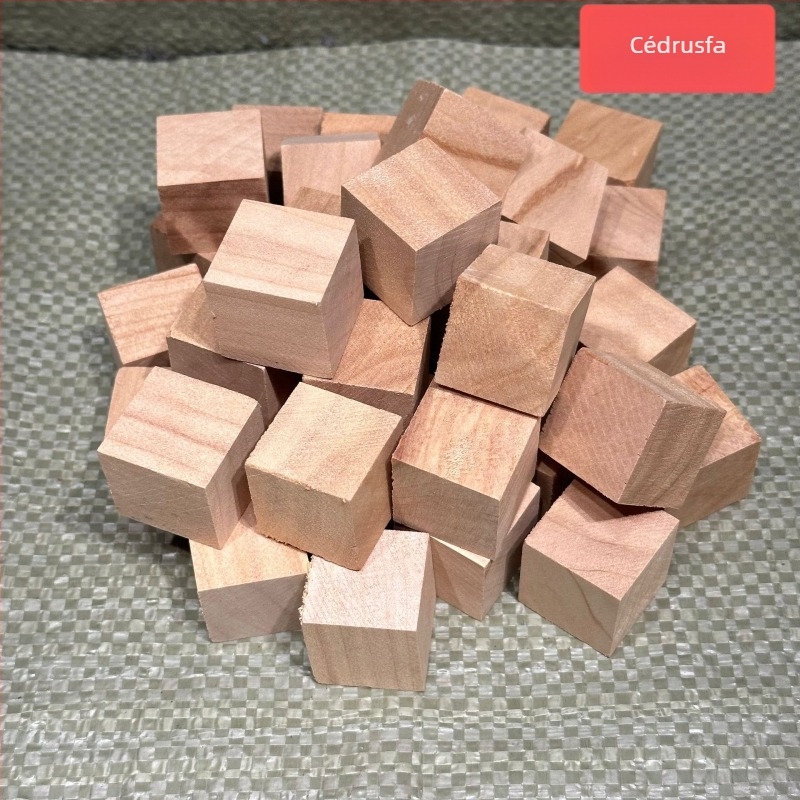 Mahagóni kockák DIY-hoz - Ipari stílusú punk robotos fa puzzle