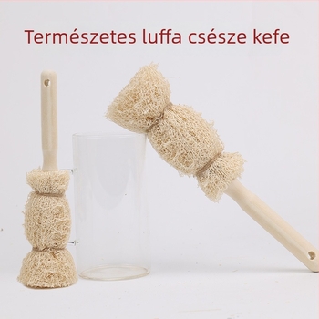 Új természetes luffa mosóecset teáscsészéhez és cumisüveghez luffa rosttal, olajálló tisztítás a konyhában