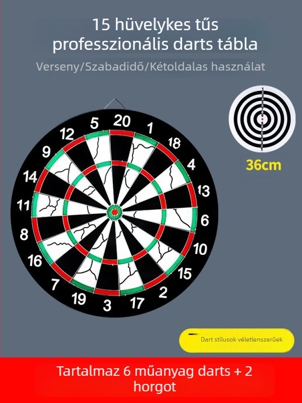 Belső használatú darts készlet – professzionális céltábla otthoni használatra, biztonságos gyerekeknek és felnőtteknek