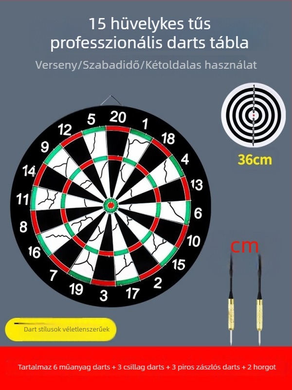 Belső használatú darts készlet – professzionális céltábla otthoni használatra, biztonságos gyerekeknek és felnőtteknek